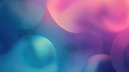 Aufkleber - Abstract geometric texture with a modern blurred backdrop featuring gradient illustrations wave patterns and circular designs suitable for themes and textile elements