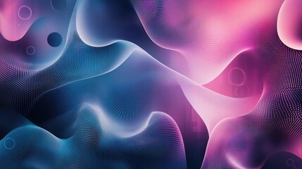 Aufkleber - Abstract geometric texture with a modern blurred background featuring gradient illustrations wave patterns and circular motifs suitable for backdrops presentations or fashion design