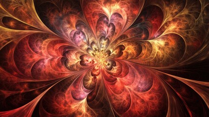 Aufkleber - Abstract fractal design with a fantasy theme