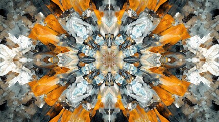 Poster - A dynamic pattern that transforms in a kaleidoscopic style