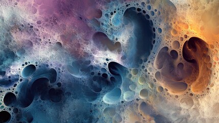 Poster - Abstract textured background suitable for printing on various items including postcards posters and ceramics Ideal for decorative design and creative artistic wallpaper Digital fractal artwork