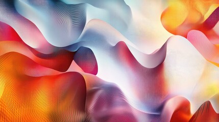 Poster - Colorful abstract geometric texture blurred gradient background dynamic motion illustration flowing pattern suitable for artwork textiles apparel or decorative design