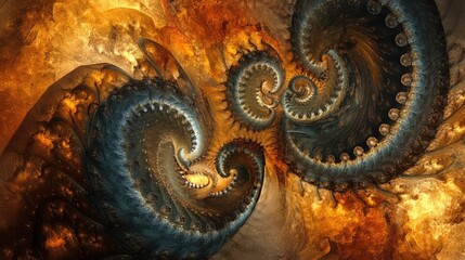 Poster - Fantasy abstract digital artwork