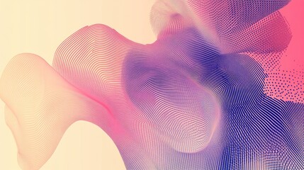 Poster - Abstract halftone line background featuring a geometric dynamic pattern suitable for modern design applications like signs symbols logos and icons