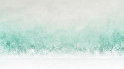 Poster - Abstract gradient background featuring soft teal and white hues, creating a calming and serene atmosphere.