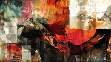 Poster - Beautiful abstract design featuring a fragmented and artistic background