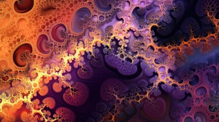 Aufkleber - Abstract fractal design featuring infinitely complex patterns that maintain self similarity across various scales ideal for use as cell phone wallpaper