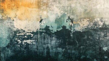 Poster - Abstract graphic artwork with artistic textures suitable for wallpaper design