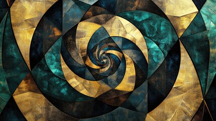 Poster - Fantasy abstract geometric pattern for creative design use