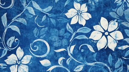 Poster - Batik style patterned background