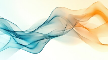 Poster - Flowing lines in soothing pastel colors blend harmoniously, creating an atmosphere of peace and relaxation, perfect for inspiring calmness. Generative AI