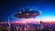 ufo in the city