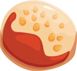 Poster - Sweet caramel and chocolate chips cookie, perfect for a snack or dessert