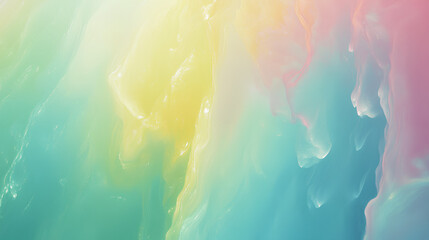Poster - Abstract background with gradient effect of blue, green, yellow, pink, and orange.