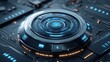 © Aura Visuals - Advanced AI management interface with futuristic design and metallic tones