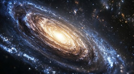 Wall Mural - the spiral galaxy , milky way galaxy , deep space background.