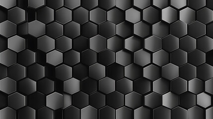Aufkleber - Black background with geometric pattern of cubes