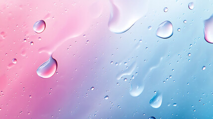 Leinwandbilder - Aesthetic, colorful, and beautiful minimalism rain drops on glass, creating a serene and calming effect, Perfect as a wallpaper background for online meetings or video calls