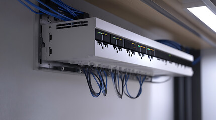 Poster - Connect the fiber optic cables to the network equipment or distribution points