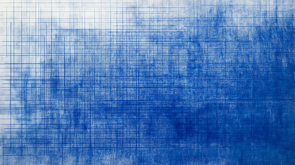 Poster - Blueprint grid paper texture abstract architectural drawing background