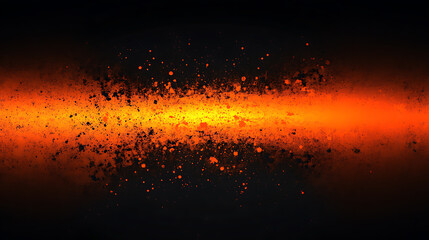 Aufkleber - Dark orange and black gradient background with grainy texture and luminous color splash