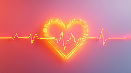 Poster - medical ecg heart rate symbol for emergency monitoring, emergency medicine concept, heart rate monit