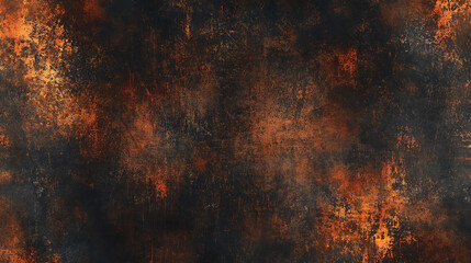 Poster - Rusted iron surface with oxidation and damage worn metal texture background abstract photography