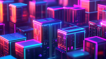 Aufkleber - Kubernetes clusters orchestrating containers within data centers aigenerated concept illustration