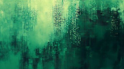 Poster - Vibrant green gradient with textured abstract patterns modern background design digital illustration