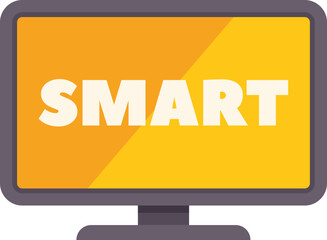 Fototapete - Smart tv is displaying the word smart on its screen, representing the concept of smart technology
