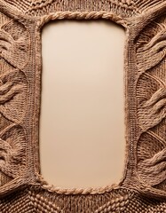 Wall Mural - Knitted frame for text