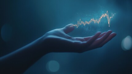 Poster - Hand Holding a Growing Graph