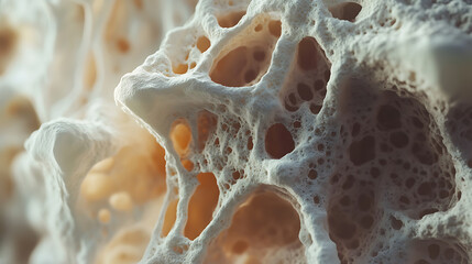 Poster - Close-up of bone structure depicting osteoporosis effects