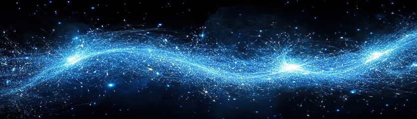Wall Mural - explore the mystical journey of cosmic light through the depths of the universe