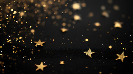 Poster - Abstract black background with stars and stripes for USA national holiday copy space