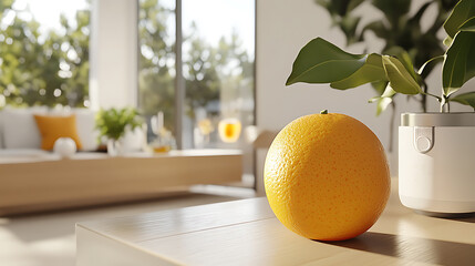 Aufkleber - Citrus diffuser in a modern living room on a summer day