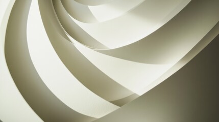 Aufkleber - Minimalist circles overlapping on a white background, soft shadows adding an abstract touch