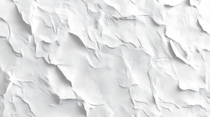 Poster - Seamless white watercolor paper texture tileable rough kraft card stock background 3d rendering