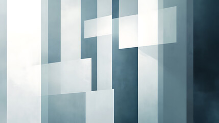 Poster - Abstract medical background with blue color and white plus sign light sky-blue background