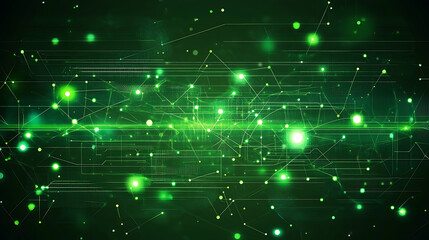 Leinwandbilder - Vibrant green gradient with textured abstract patterns modern background design digital illustration