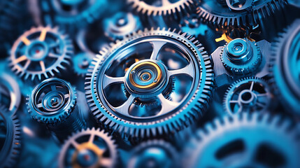 Fototapete - Efficient automation streamlines productivity, leveraging modern solutions for optimal work performance