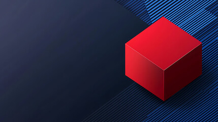 Poster - Red, white and blue vector background with flowing lines