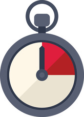 Poster - this simple icon of a stopwatch counting down shows that time is of the essence