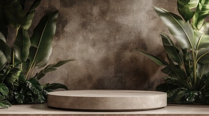 Aufkleber - 3D rendered background showcasing a product mockup podium