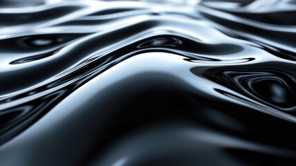 Poster - Black abstract background 3D illustration and rendering