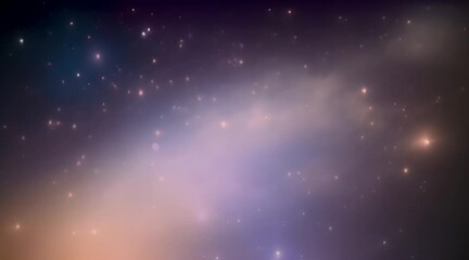 Wall Mural - starry night sky, cosmos galaxy endless stars twinkling in space