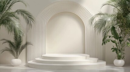 Poster - 3D Display Podium for Product Showcase Background Template