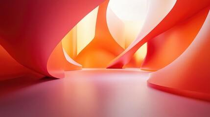 Aufkleber - Abstract 3D background featuring depth and realism ideal for product display 3D rendering