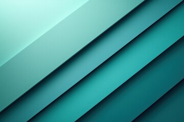 Aufkleber - Abstract Diagonal Pattern of Turquoise and Teal Panels