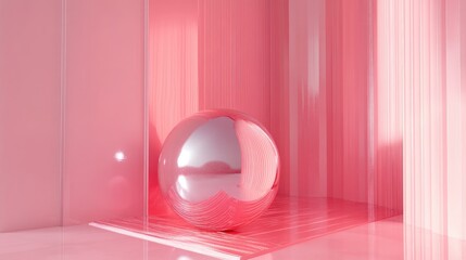 Aufkleber - Stunning minimalist abstract background 3D illustration 3D rendering